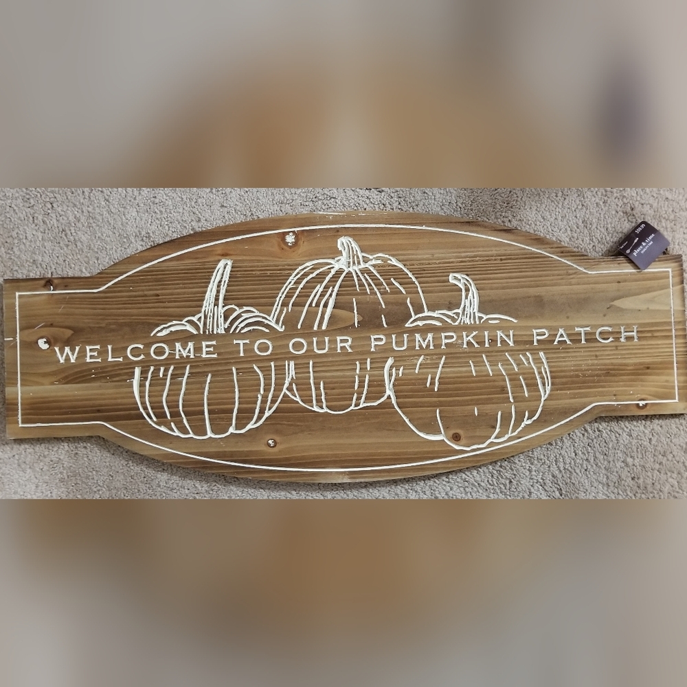 Wooden Pumpkin Patch Wall sign